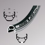 Обід 29" Remerx DRAGON LINE719. 622*19 32 отв.AV пістон,сріблястий