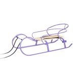 Санки "Снігур"фіолет.+спинка